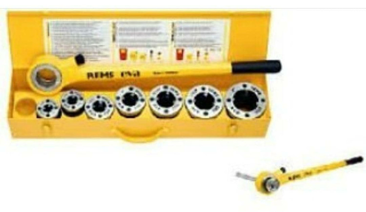 حدیده دستی از سایز ۱.۲ تا ۲ اینچ مارک رمس آلمان داری ۶ توپی و یک دسته حدیده