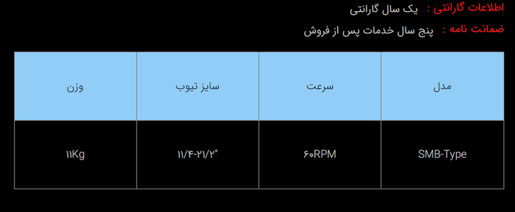 والس گردان برقی تک سرعته مدل SMB-Type ساخت ویکستید انگلستان