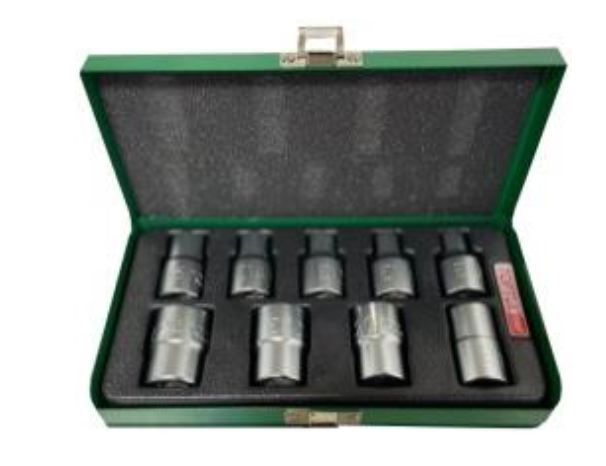 جعبه بکس 9 پارچه ستاره ای E24 ~ E10، 1/2 Toptul