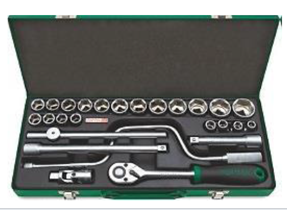 جعبه بکس 26 پارچه 1/2 -6 پر میلی متر Toptul