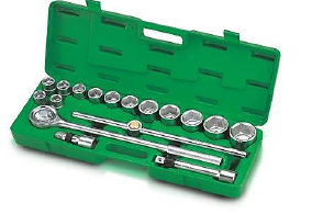 جعبه بکس 17 پارچه 3/4 -12 پر Toptul