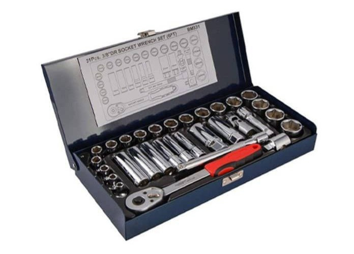 جعبه بکس ۳/۸ درایو ۳۱ پارچه مستر تولز