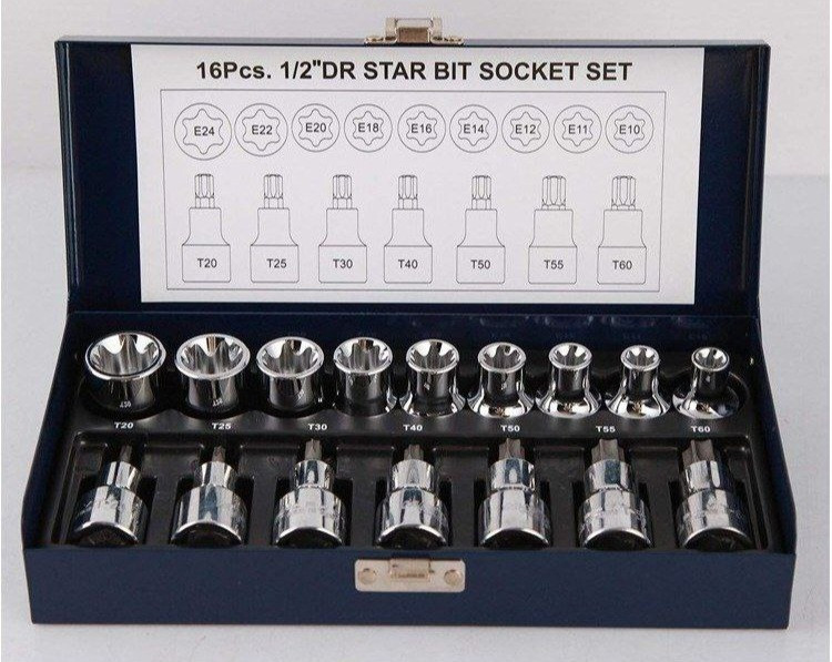 جعبه آلن بکس ستاره ای ۱۶ پارچه مستر تولز