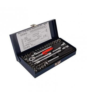 جعبه بکس ۱/۴ درایو ۳۵ پارچه مستر تولز