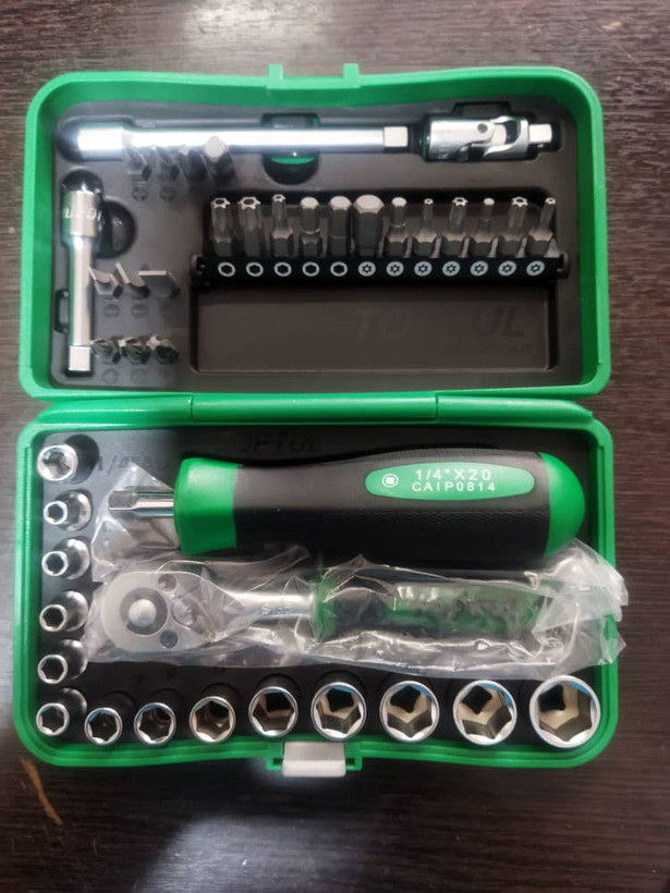 جعبه بکس ۴۱ پارچه ۱/۴ درایو Toptul