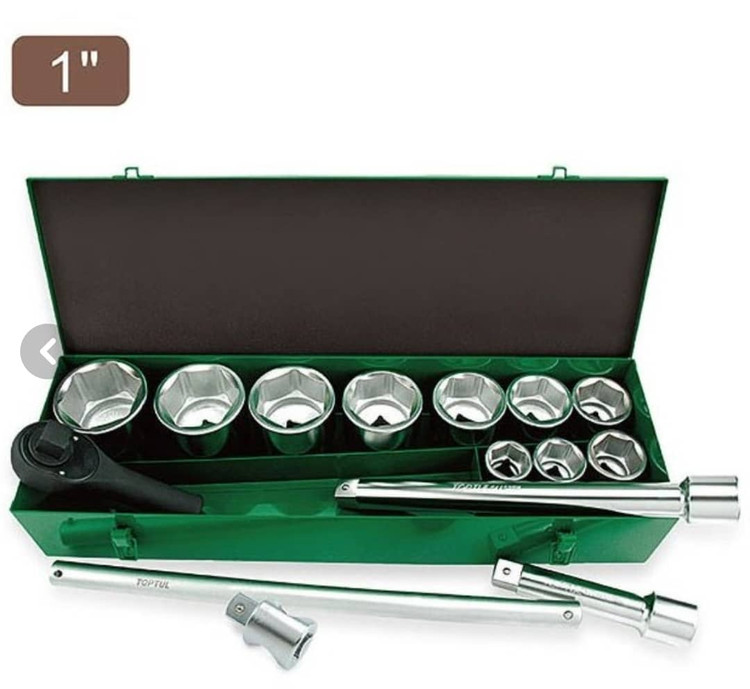 جعبه بکس 14 پارچه 1 اینچ درایو Toptul